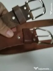 Curea piele cu catarama metalica 110 cm 