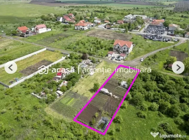 Teren 906 mp Arad, preț sub localitățile limitrofe.