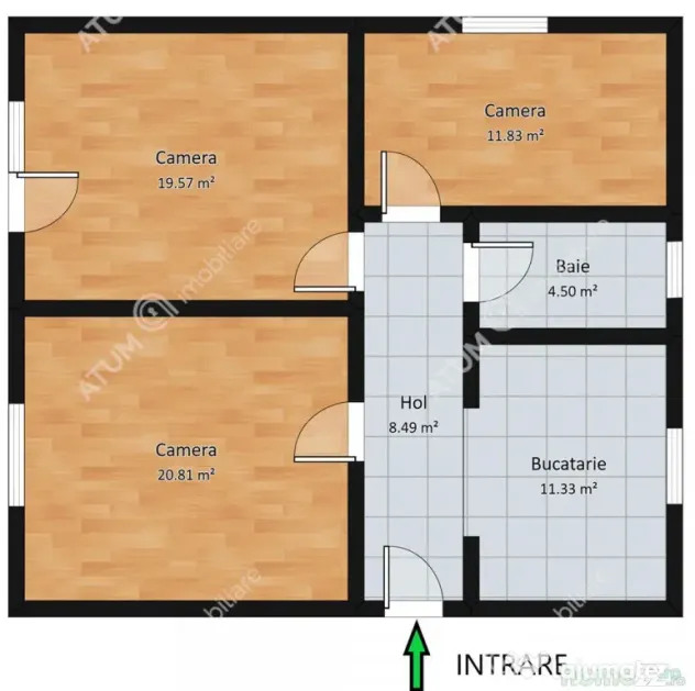 Apartament cu 3 camere si gradina proprie in Vasile Aaron di - Sibiu (Sibiu)