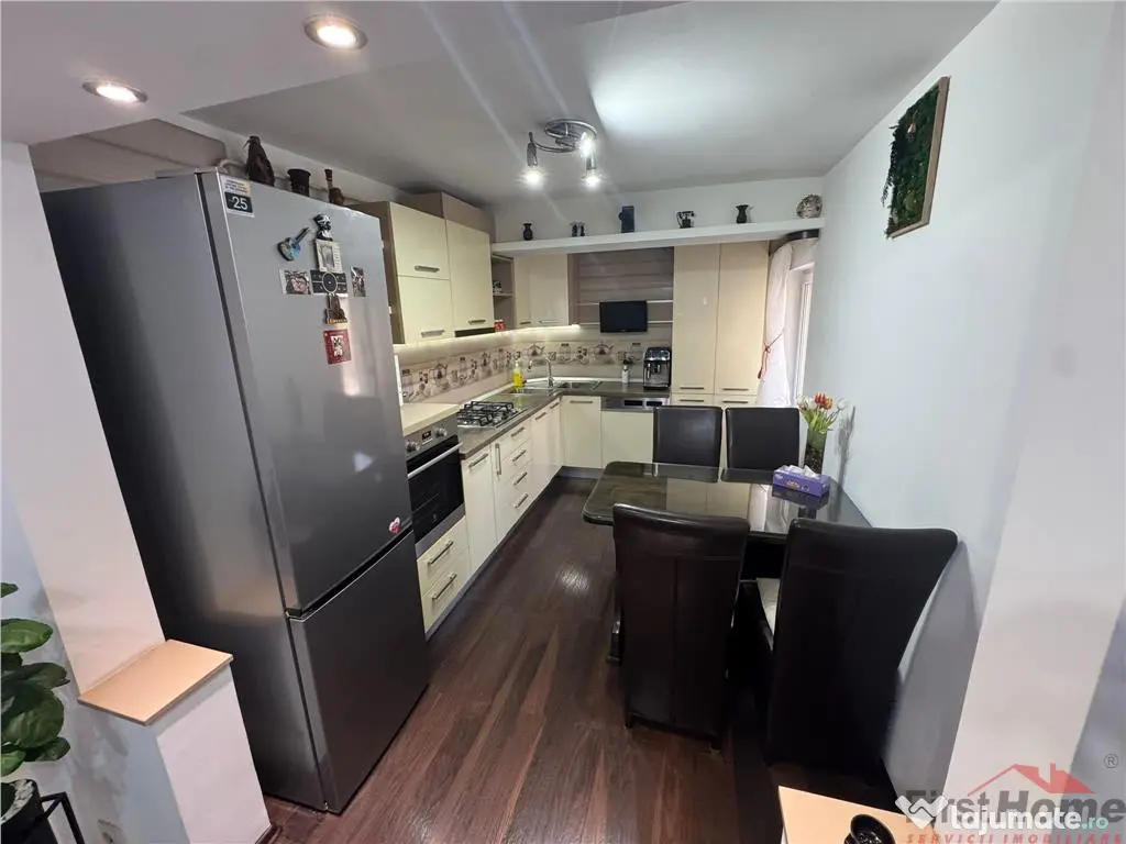 Ap 3 cam,zona 2 Stejari, 74 mp utili,et2/3,complet mobilat s