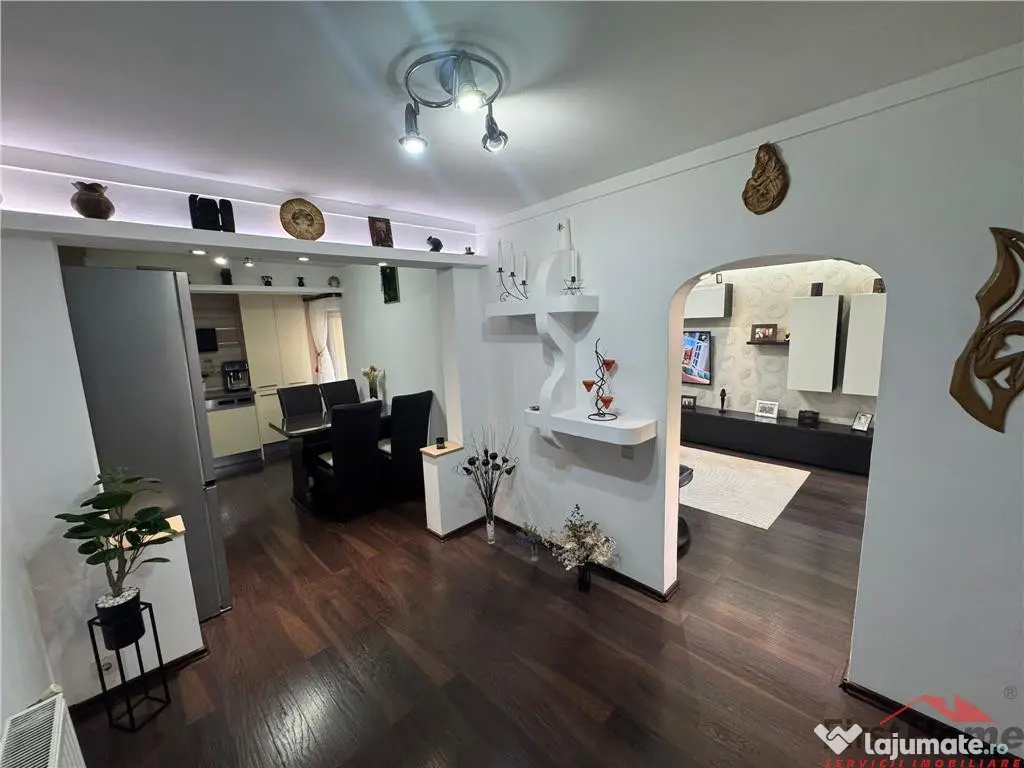 Ap 3 cam,zona 2 Stejari, 74 mp utili,et2/3,complet mobilat s