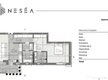 Apartament 2 camere, 75 mp, zona Valea Rosie - Neséa Reside