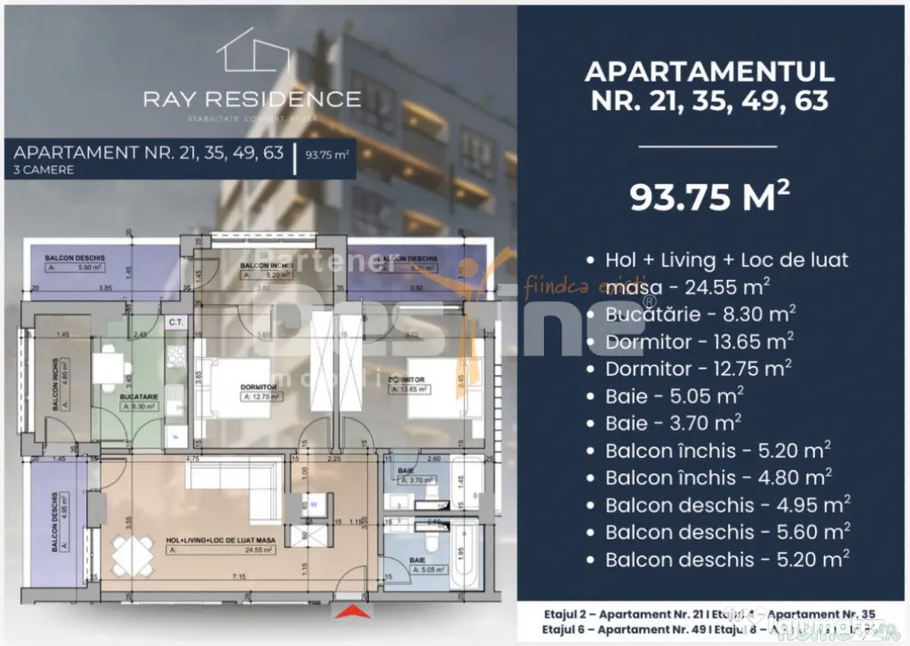 Apartament 3 camere Cornitoiu - Ray Residence