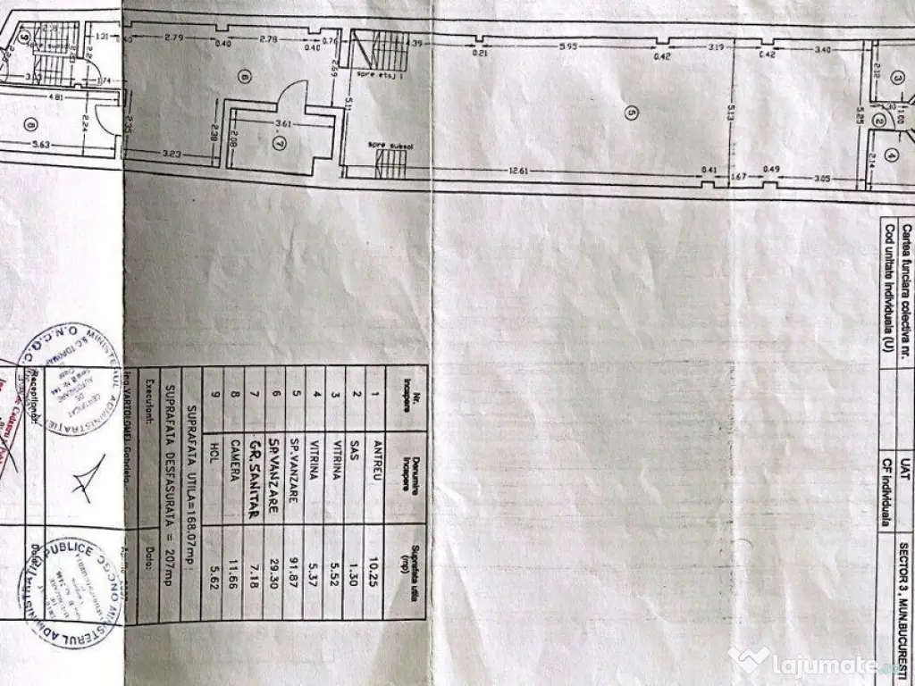 Centrul Istoric Imobil 1.000 mp utili S+P+2 Trafic intens