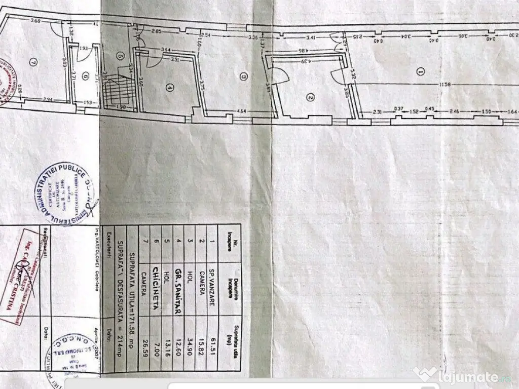 Centrul Istoric Imobil 1.000 mp utili S+P+2 Trafic intens