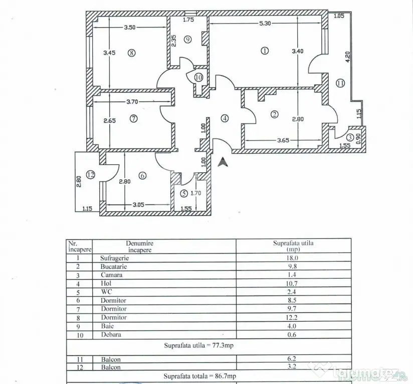 Apartament spațios 4 camere | Prundu | Confort, liniște ș