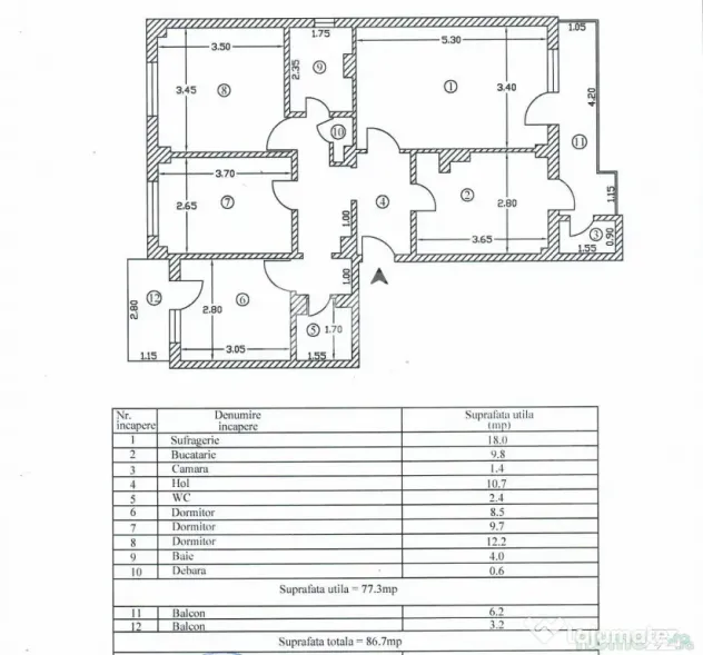 Apartament spațios 4 camere | Prundu | Confort, liniște ș