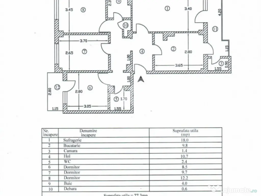 Apartament spațios 4 camere | Prundu | Confort, liniște ș