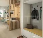 Apartament 2 camere, living cu bucătărie open space, balco