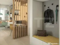 Apartament 2 camere, living cu bucătărie open space, balco