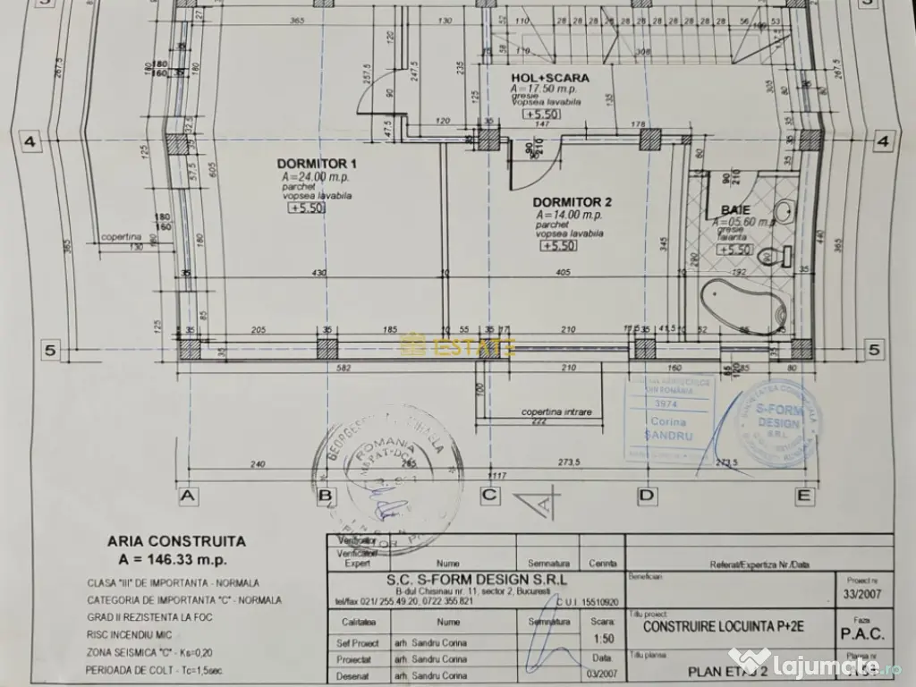 Aviatiei | Vila P+2E+pod, 5 camere, 3 bai, curte 155 mp utili