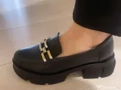 Vand pantofi mocasini de mada din piele naturala 