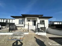 Casă modernă, plan parter, 117 mp utili + garaj, teren 451