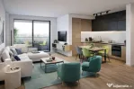 Apartament 2 camere, living cu bucătărie open space, balco