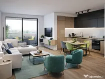 Apartament 2 camere, living cu bucătărie open space, balco