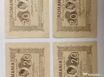 Patru Bancnote 20 LEI 1945