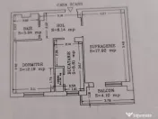 Tomis 1, apartament cu doua camere decomandate. 