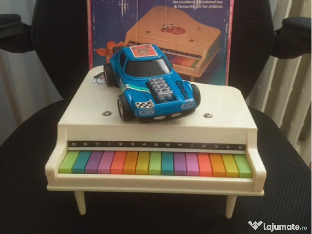 Old Vintage Toys Baby Piano & Friction Car