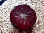 Scrumiera rubin rosu 