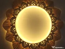 Decorațiune/lampă led macrame