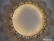 Decorațiune/lampă led macrame 