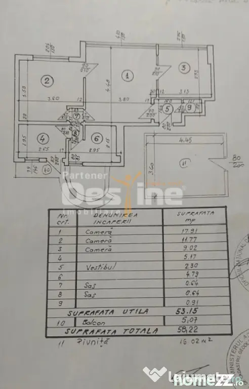Tineretului | 3 camere | et 2 | 58mp + boxa | 125.000 euro