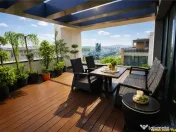 Penthouse Qualis Tractorul Brasov,terasa panoramica,3 balcoa 