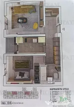 Apartament modern 2 camere, toate utilitatile,incalzire in