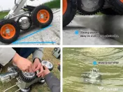 Robot inspecție canalizare profesional 200–3500 mm Cam. PAN/TILT HD+300 m cablu 