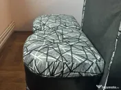 Canapea extensibilă + 2 tabureți