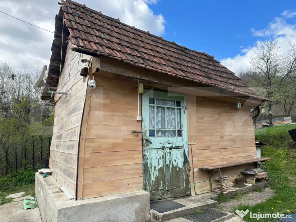 Casă cu 1.2 ha teren, liniște totală, livadă, acces asfa