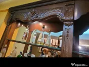 Bar elegant lemn masiv si marmura 
