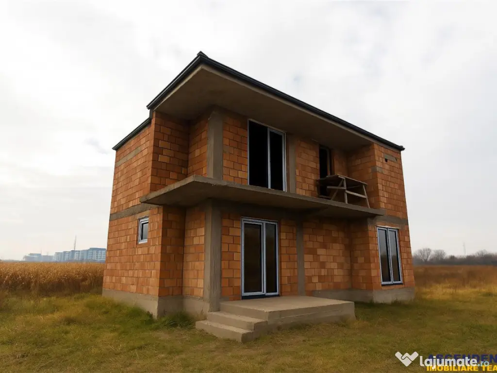 Casa individuala, intabulata, P 1, la rosu, teren 500 mp, Sa