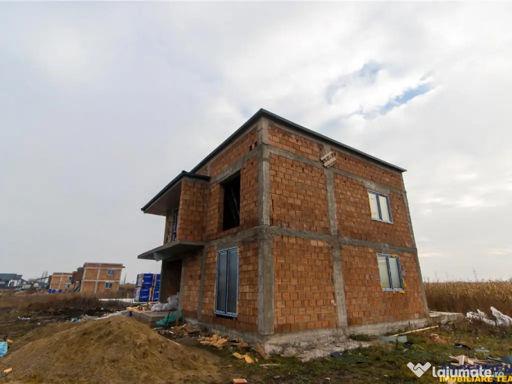 Casa individuala, intabulata, P 1, la rosu, teren 500 mp, Sa