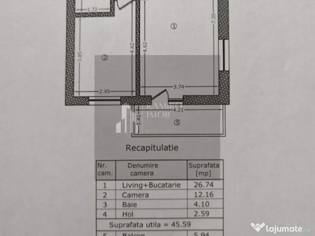Apartament 2 camere decomandat bloc nou Metalurgiei