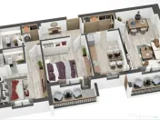 Apartament 3 Camere | Zona Tractorul | 2 Balcoane | NOU 