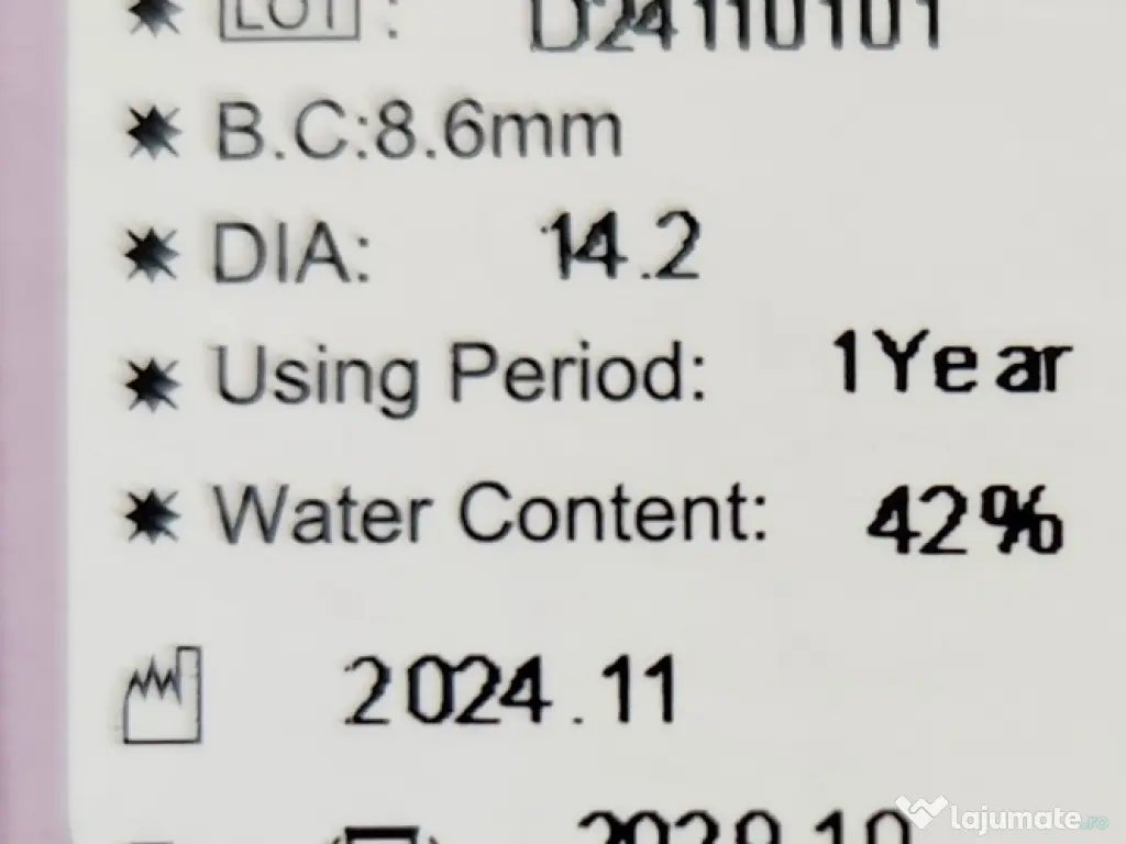 Lentile de contact colorate sigilate