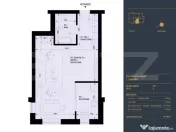 Apartament cu 1 camera, Smart Home, 44.5 mp - Complex Rezide 