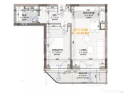 Apartament lux, 2 camere, 53 mp, terasa 9.57 mp, etaj 1, gar 