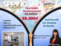FILM! Apartament 2 camere, luminos, parcare, in centrul stat 