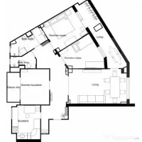 Apartament 4 camere - 77,7 mp utili - Etaj 3/10 - Șagului 