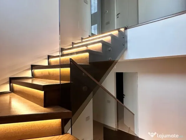 Balustrade interioare din sticla securizata