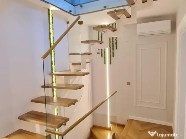 Balustrade interioare din sticla securizata
