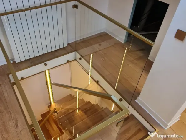 Balustrade interioare din sticla securizata