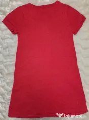 Rochiță fata H&M nouă cu etichetă Roșie cu Sclipici fundita mărime 7ani 122cm 