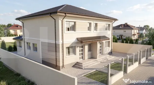 Duplex modern, 4 camere, 102 mp utili, teren 378 mp