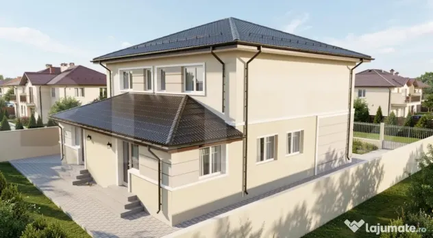 Duplex modern, 4 camere, 102 mp utili, teren 378 mp