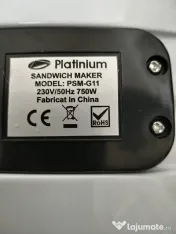 Sandwich Maker Platinum nou 