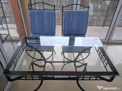 Set mobilier de exterior din fier forjat 