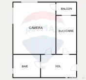 Apartament cu o camera de vanzare Calea Turzii Nr.162, 40... 